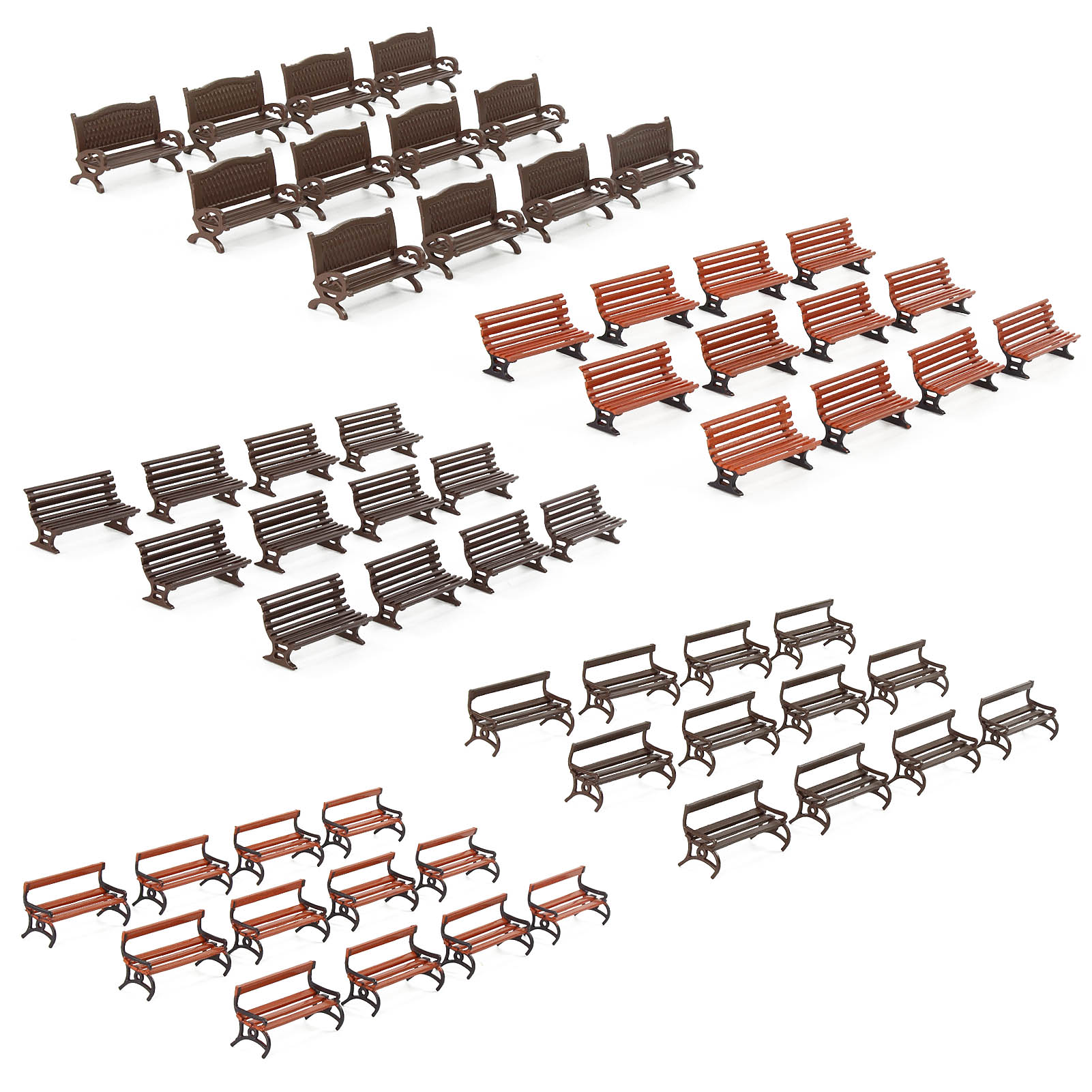 Bonsai Garden Bench - Evemodel 12pcs HO Scale 1:87 Garden