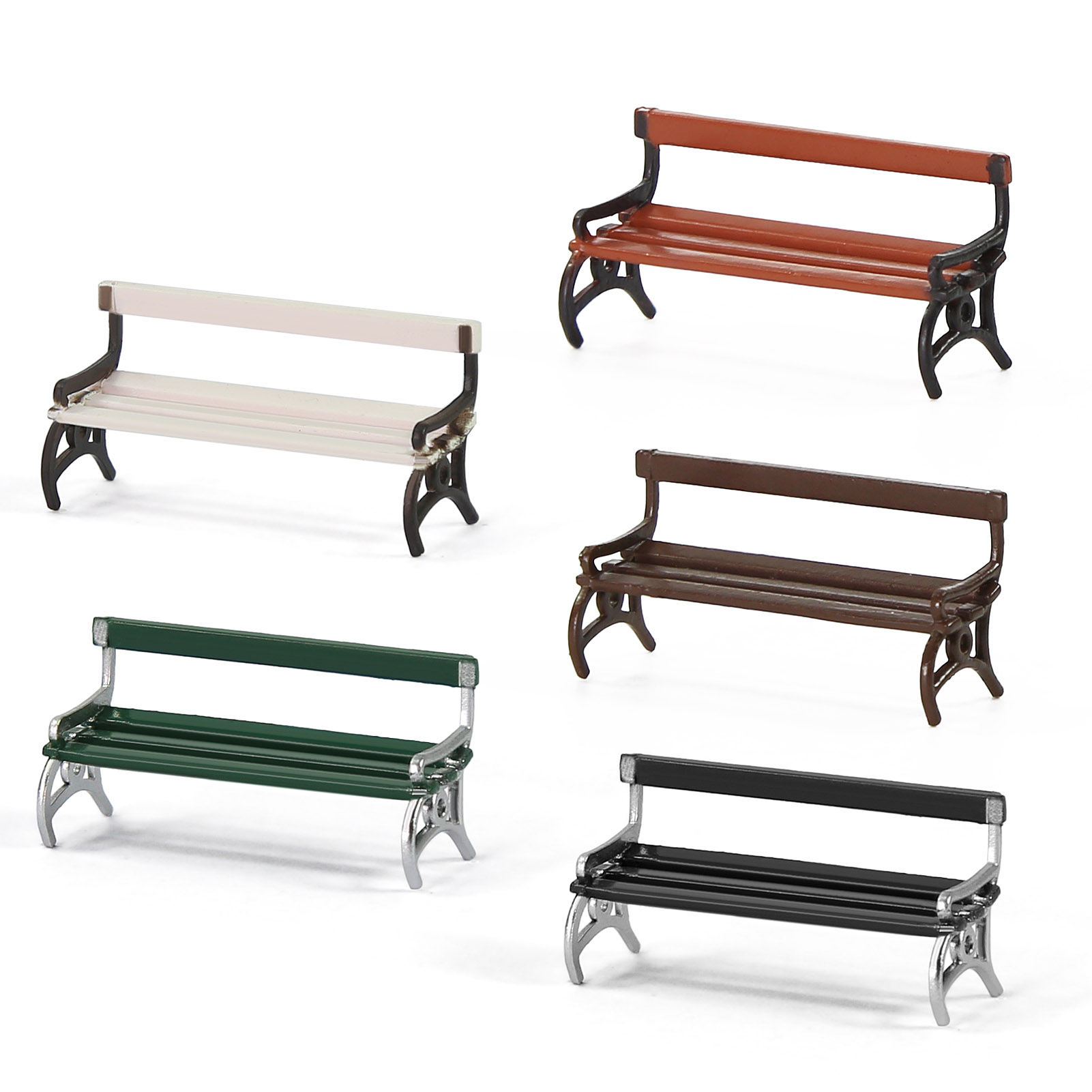 Evemodel 12pcs HO Scale 1:87 G - огляд і ціна Bonsai Garden Bench