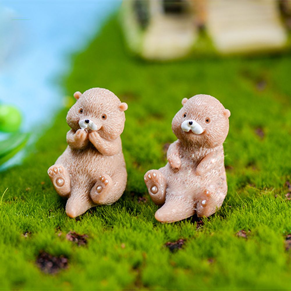Otters Figurine Mini Home Deco - огляд і ціна Bonsai Garden Europe
