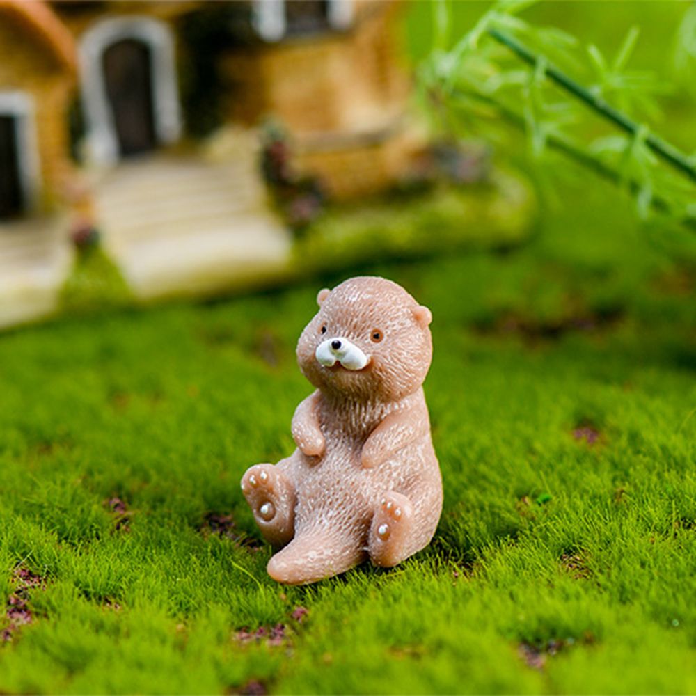 Otters Figurine Mini Home Deco - огляд і ціна Bonsai Garden Europe