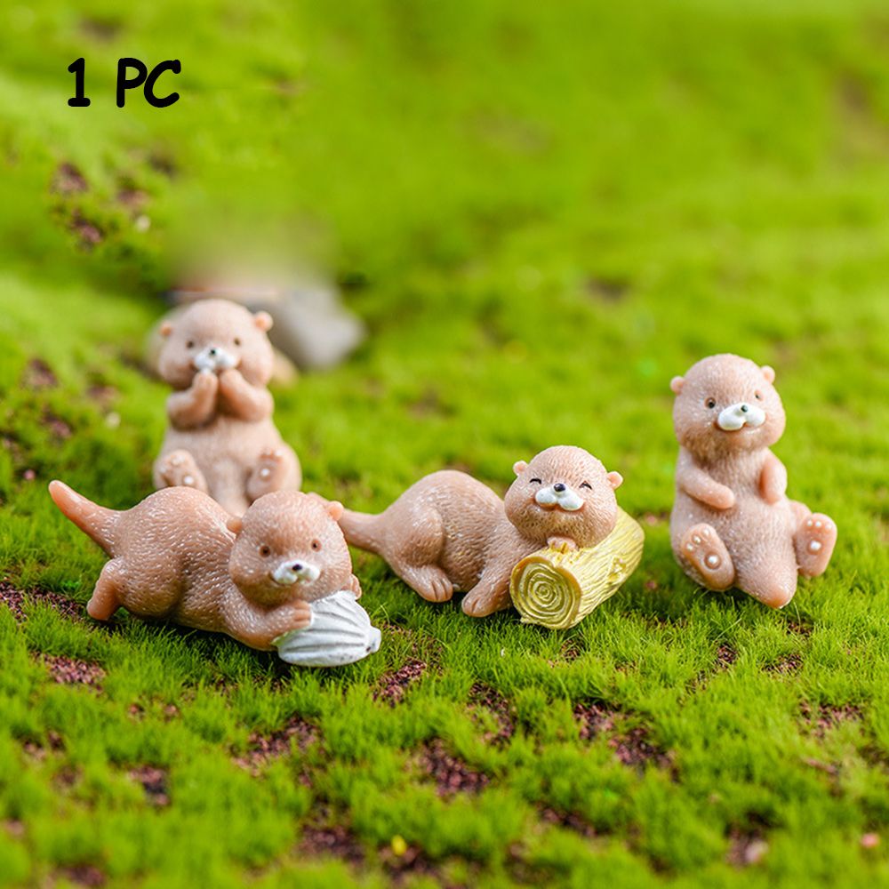 Otters Figurine Mini Home Deco - огляд і ціна Bonsai Garden Europe