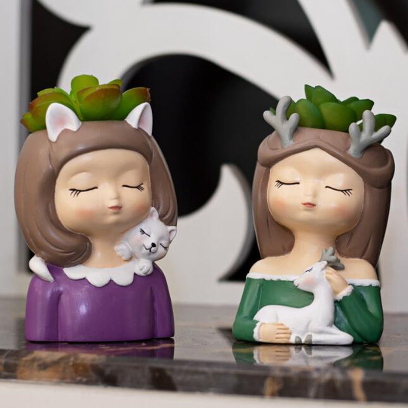 Creative Resin Fleshy Flowerpo - огляд і ціна Bonsai Garden Europe